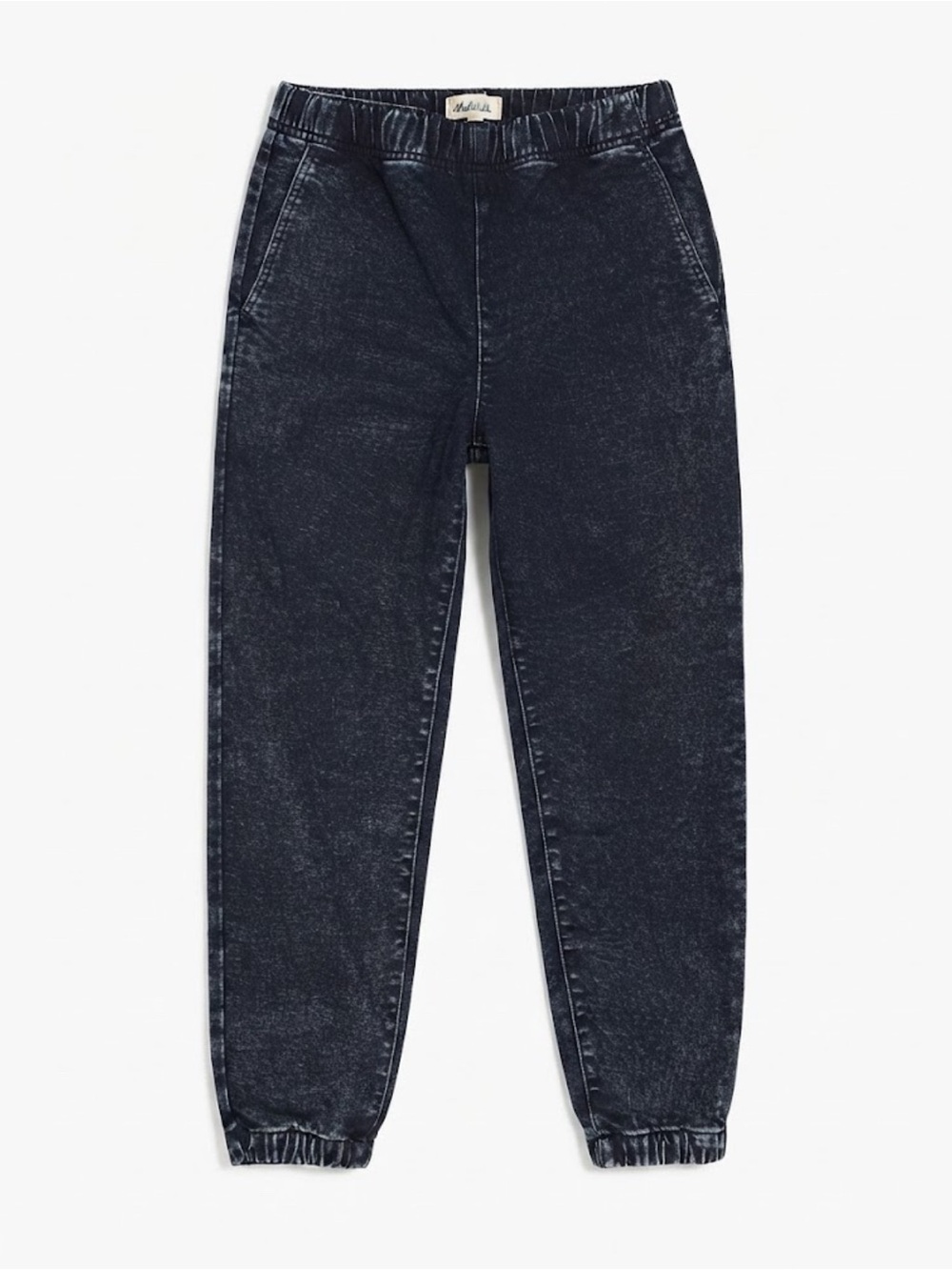 Madewell Sweatpant Jeans Gaines Wash High Rise Jogger Denim Blue - Small Sweans